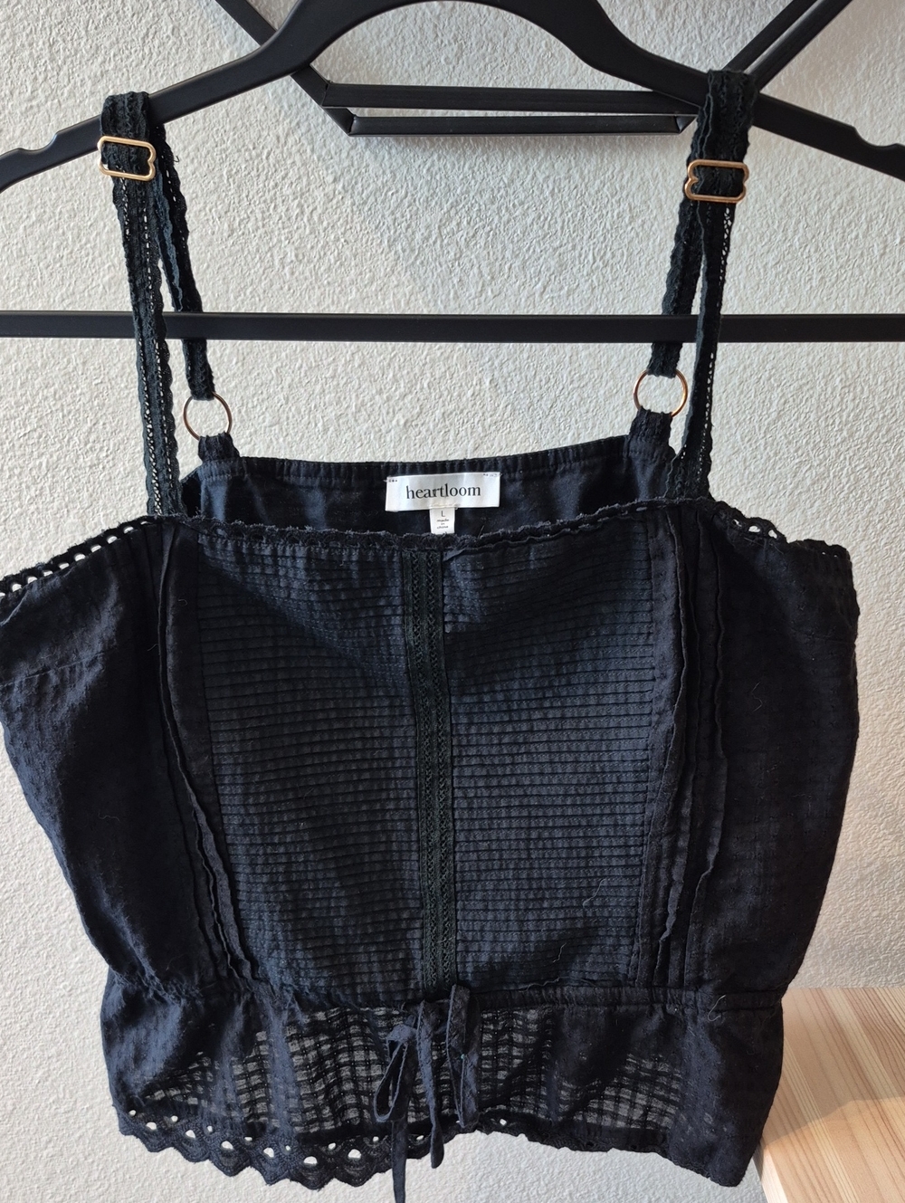 Heartloom Black Eyelet-Trim Detailing